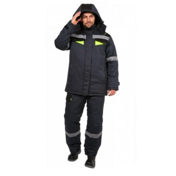 Костюм рабочий мужской зимний "Диксон", куртка с брюками (ткань Смесовая)