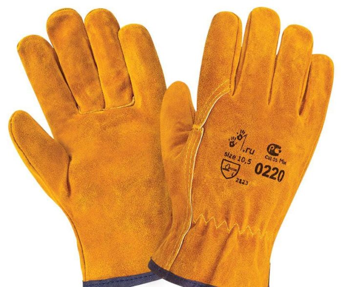Спилковые перчатки "TZ-81 Siberia"