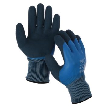 Нейлоновые перчатки утепленные с двойным латексным обливом